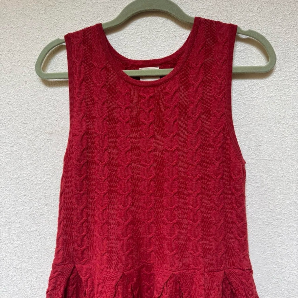 Anthropologie far away from close wool cable knit sweater dress - Picture 3 of 6